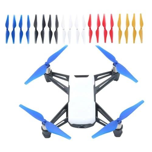 Hélices de drone Tello légères avec système de fixation rapide rouge - 3
