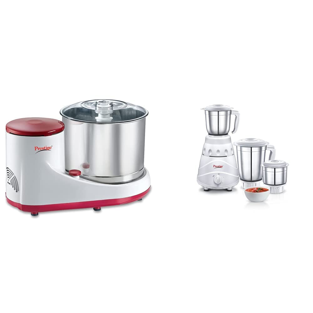 Prestige Wet Grinder PWG 05 (200 watts) with Cocunut Scraper and Atta