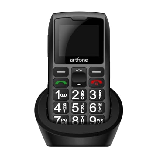 artfone 4G Volte Unlocked Cell Phones Canada, Mobile Phone for Seniors with SOS Button, Loud Volume, USB-C &Dock Charging, Talking Numbers, FM Radio, Torch