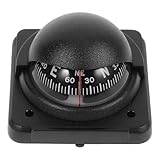 NULYLU Car Compass Ball Dash Mount Magnetic Automotive Dashboard Compass with Adjustable Declination for Vehicle and Boat Navigation
