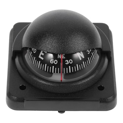 NULYLU Car Compass Ball Dash Mount Magnetic Automotive Dashboard Compass with Adjustable Declination for Vehicle and Boat Navigation