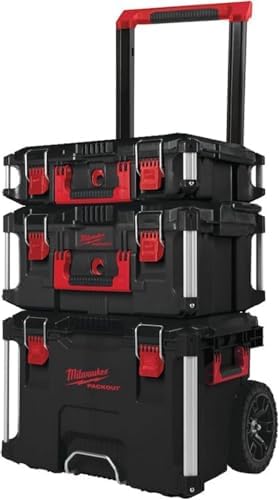Milwaukee Packout Promo 4932464244 - Juego de 3 Maletas con Rueda...