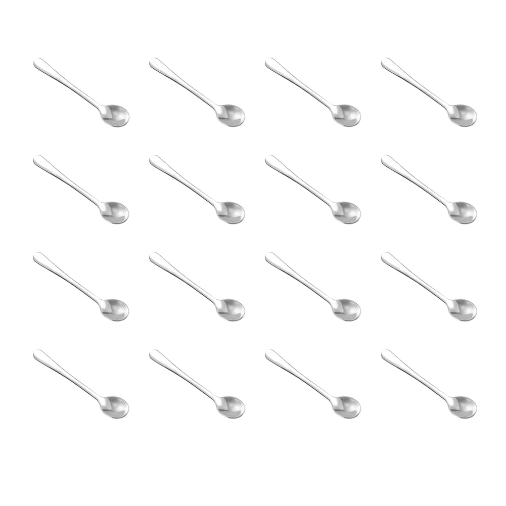 CTRLZS 16 Pack Mini Stainless Steel Spoons for Spice Jars, Metal Spoons Small Stainless Steel Spoons