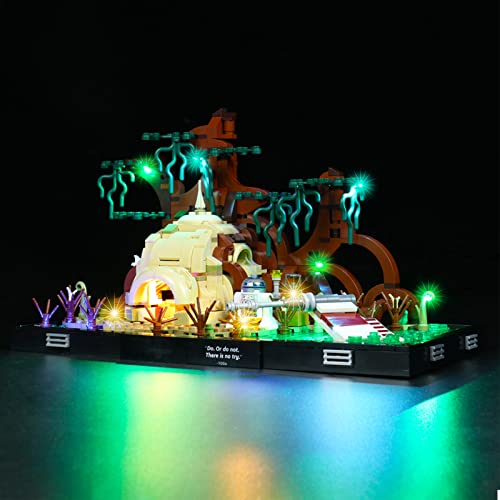 icuanuty LED Beleuchtungsset für Lego 75330 Training auf Dagobah, Beleuchtung Licht Kompatibel mit Lego 75330 (Lego… – Bild 4