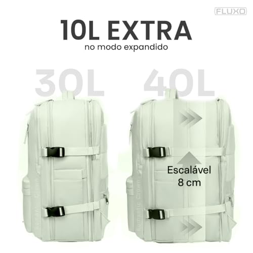 Mochila de Viagem Expansivel Masculina Feminina Mochila Para Notebook Executiva Impermeável Reforçad