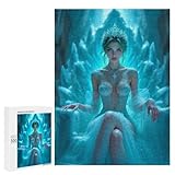 Puzzle 500 PCS pour Adolescents Ice Queen on Throne Casse-têtes pour Adolescents Analyse Et Logique Interaction Parent-Enfant Jeux Stimulants Jouets 500 PCS