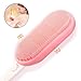 Produktbild JL-Q Elektro-Bade-Massage Bürste Sonic Wasserdichte Silikon-Körperreinigungsbürste Detachable Griff Zwei Zweck 100% Keine BPA hypoallergen,Pink