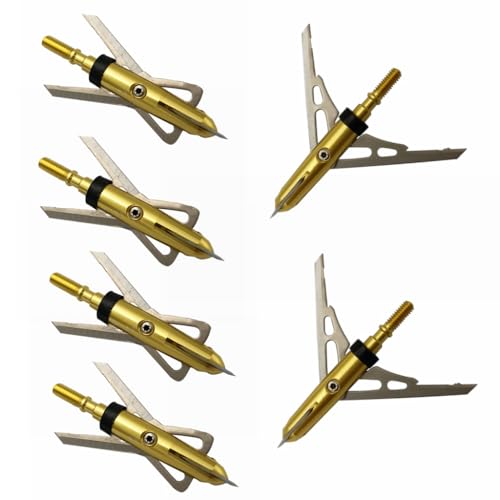 Neffadeque Crossbow X, 2-Blade Archery Arrow Broadhead, 100 Grain with Shock Collar Technology 2.4