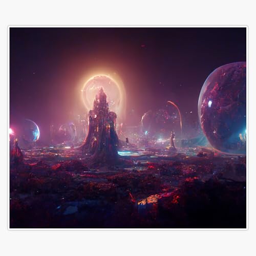 Unreal Engine A Fantasy Landscape Cinematic Sticker Decal Laptop Car Window Vinyl 5'