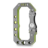 WINGOO Stainless Steel Key Chain Quickdraw Carabiner Anti-lost Key Chain Climbing Carabiner Backpack Buckle (Green)