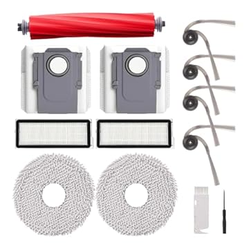 QV 35 Accessori Ricambio Robo rock QV 35A, QV 35S, QR 598, QR 798 Robot Aspirapolvere, 1 Spazzola Principale, 4 Spazzole Laterali, 2 Filtri HEPA, 2 Sacchi Polvere, 2 Panni Mocio, 1 Spazzola Pulizia