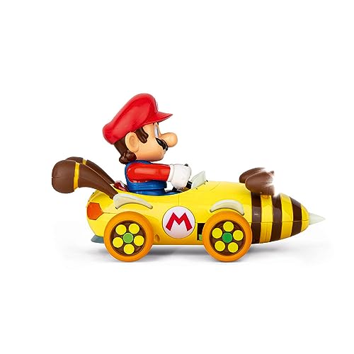 Carrera RC Mario Kart Bumble V, Mario f&uuml;r Kinder ab 6 Jahren ferngesteuertes Auto mit Nintendo-Lizenz & Scheinwerfern bei Nacht, bis zu 9km h dynamische Figurbewegung Geschenke zu Ostern 370181064