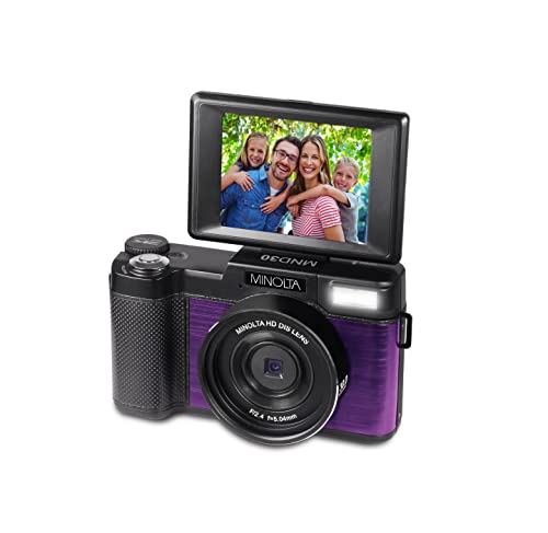 Minolta Mnd30 30 Mp / 2.7K Ultra Hd Digital Camera (Purple) #TOP3