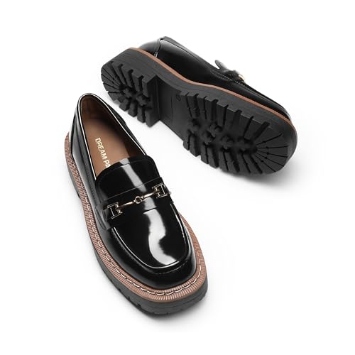 Image of DREAM PAIRS Platform Chunky Loafers for Women | Slip On Business Office Casual Dressy Loafer Shoes
