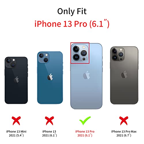 Fycyko Phone Case For Iphone 13 Pro,Cute 3D Bear Glitter Bling Clear Design For Iphone 13 Pro Case Women Girl Shockproof Camera Protect-6.1'' #TOP1