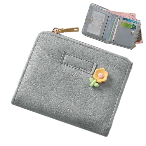 Portafoglio compatto da donna Multi Card Wallet Case Billfold Pocket Porta carte di credito Grande capacità porta di borsa con finestra ID per didentità