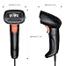 Symcode USB 2D Barcode Scanner Handheld Wired Automatic QR Code Scanner PDF417 Data Matrix Bar Code Scanner with Long USB Cable for Mobile Payment, Convenience Store, Supermarket, Warehouse