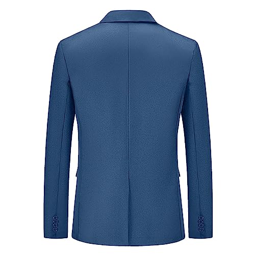 Men's Blazer Casual Sport Coats Slim Fit One Button Suit Jacket Lightweight Work Business Suit Jacket Prom Party Coat3