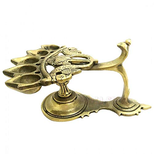 Panchmukhi Temple Aarti Diya in Brass