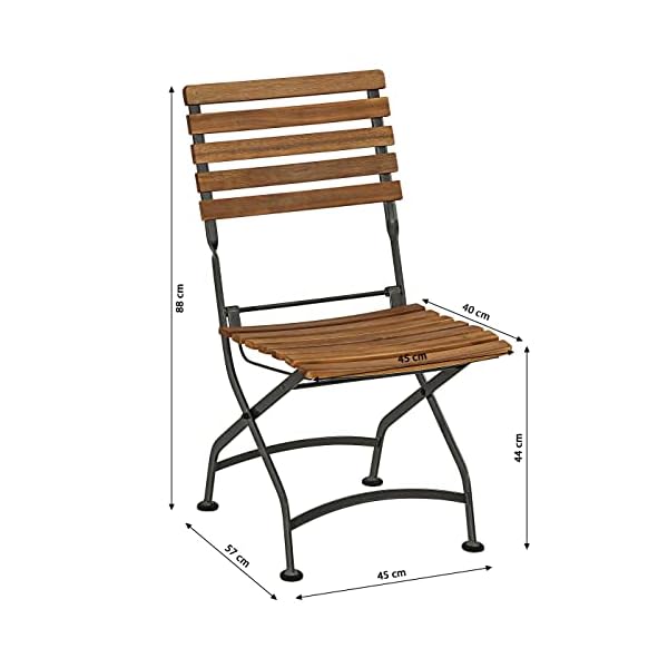 Dehner Klappstuhl Tegernsee Akazienholz & Stahl