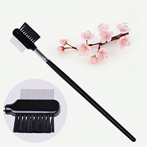 2Pcs Eyebrow Brush With Metal Teeth Eyelash Comb Separator Brow & Lash Shaper Makeup Grooming Tool For Eyelashes Extension And Eyebrow Shaper Supplies #TOP3