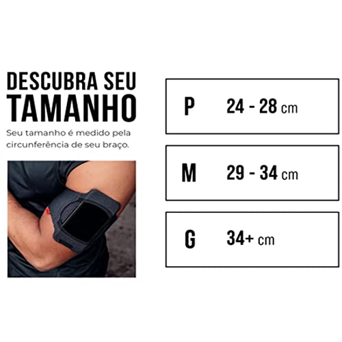 Braçadeira para Celular Armband - Fiber (M, Preto)