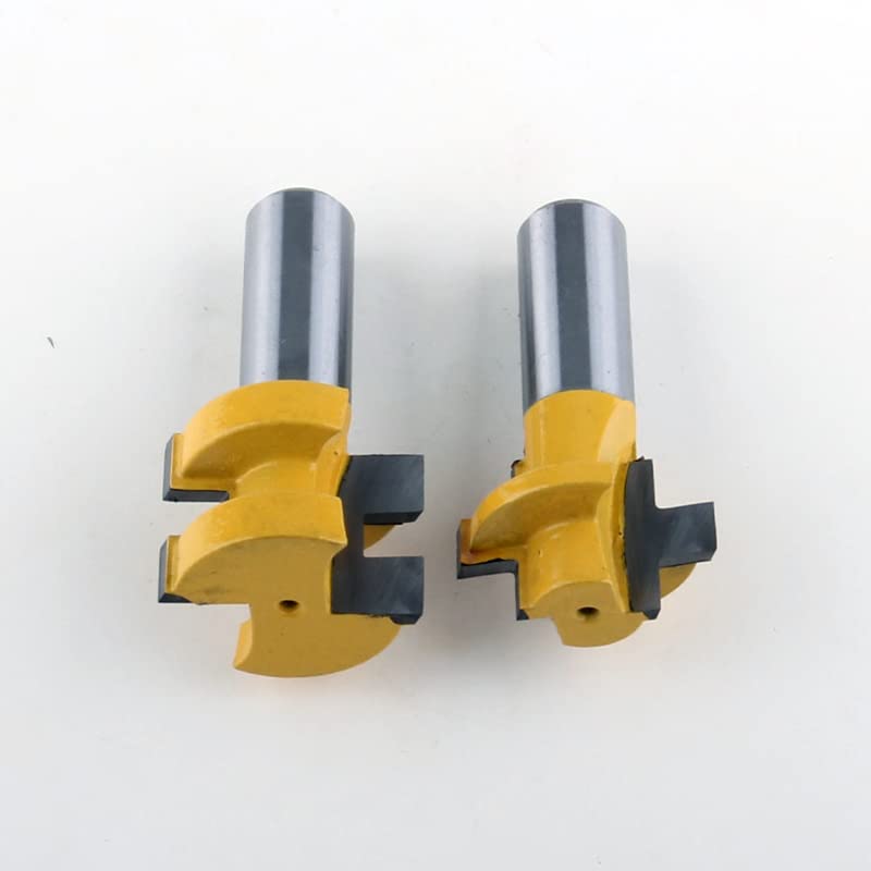 2 szt. 1/2 "Shank Mini zestaw końcówek do frezowania na pióro i wpust, nóż liniowy frez do obróbki drewna czop do narzędzi do obróbki drewna