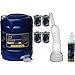 Produktbild QR-Parts Set 20 Liter 85470259 CT4503 MN7102-20 5022 DIN61 9990 350ml Original MANNOL Motor Doctor Scheibenreiniger Konzentrant 1:100 250ml TS-2 SHPD 20W-50 API CH-4/CG-4/CF-4/SL Auslaufhahn