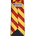 tiemart Striped Tie (Red and Golden Yellow)