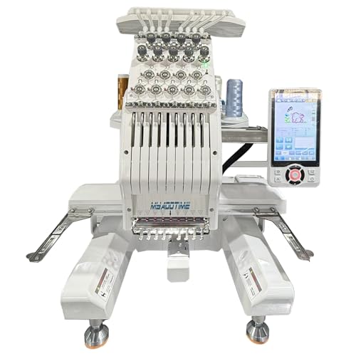 MYADDTIME Embroidery Machine with 8 Needles, 7' Touch Screen, 7.8'x11.8' Embroidery Area, New Gen of...
