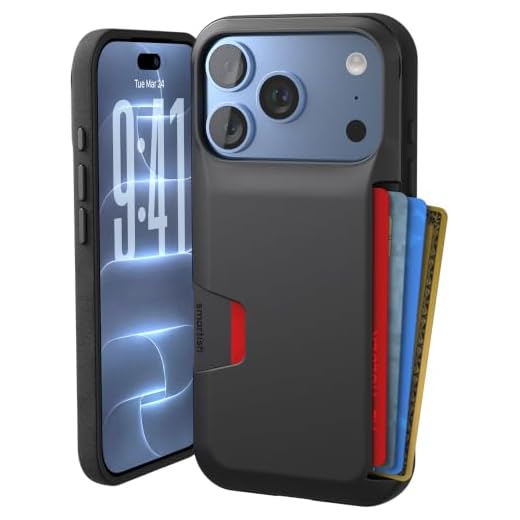 Smartish iPhone 18 Pro/17 Pro Wallet Case, Wallet Slayer Vol 1, Black