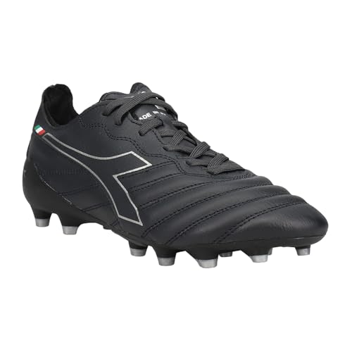 Image of Diadora Mens Brasil Elite Tech Italy Lpx Firm Ground Soccer Cleats Firm Ground - Black