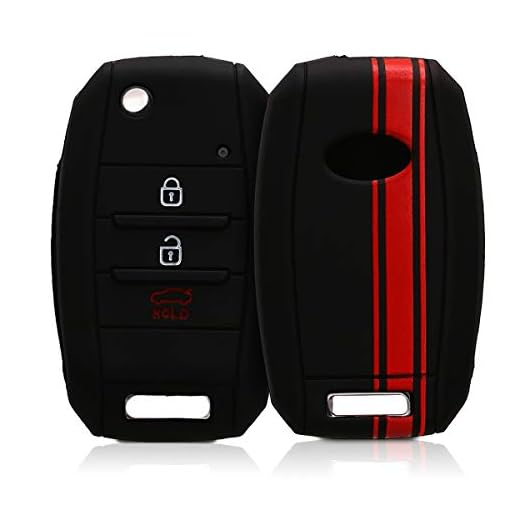 kwmobile Funda para Llave de 3-4 Botones para Coche Kia - Carcasa Protectora Suave de Silicona - Case de Mando de Auto con diseño de Rally