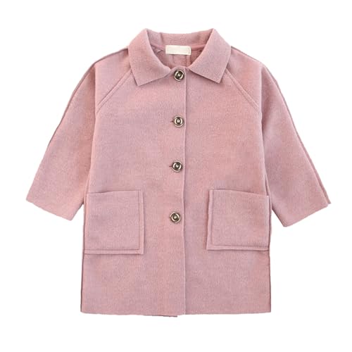 Girls Spring And Autumn New Medium Children's Double Woolen Coat Korean Version Of Casual Jacket for Autumn Winter