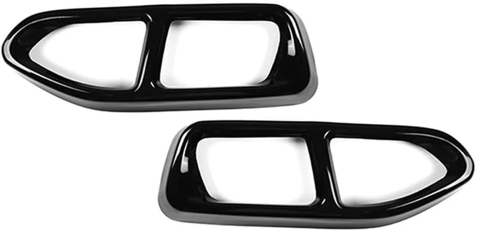 Stainless Auto Tail Muffler Exhaust Pipe Output Cover Decorative Trim For BMW 7 Series G11 G12 2016-2018 Rear End Components(Black)
