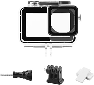 Waterproof Housing Case 40m Diving Protective Shell For Action 3 4 Touches Screen Action Cameras With Quick Adapter Base Outdoor Sports Accessories
