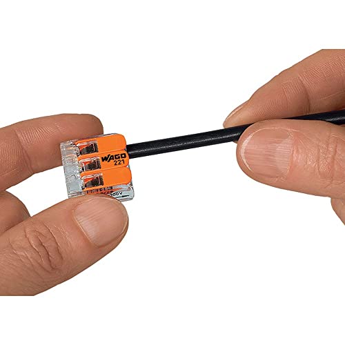 Wago Wire Connectors 70 Pcs, 221 Series Lever Nuts Assortment With Advantage Pack, Includes (30X) 221-412, 221-413, (10X) 221-415, Compact Splicing Electrical Connector, Orange (Wiano Pack Adv) #TOP7