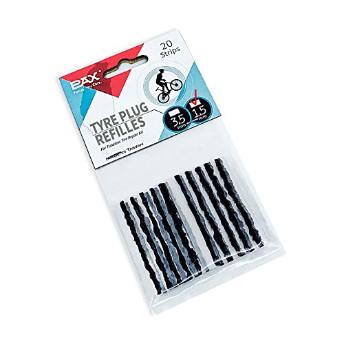 PAX 20pcs Tubeless Bike 1.5mm? x 50mm Tire Plugs, Super Sticky Tire Plugs Refill Pack for Tubeless Bicycle Repair Kits, Seal Strips Strings