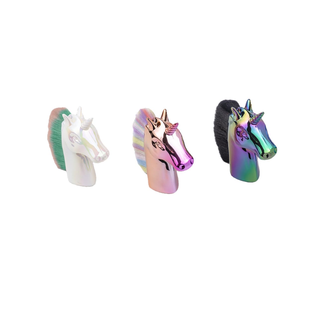 Healeved 9 Piezas Cepillo De Uñas De Unicornio Cepillo Para Polvos Sueltos Arte De Uñas Con Pincel Striper Base De Maquillaje Cepillo De Uñas De Acrílico Makeup Sol Rojo Brocha Para Polvos
