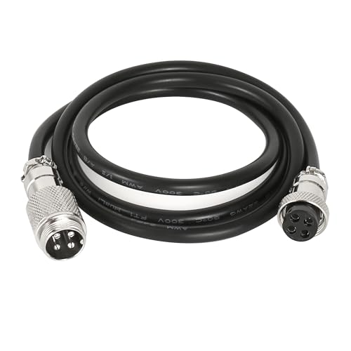 Conector de cable GX16 4 pines macho a hembra 3 m miniatura 5