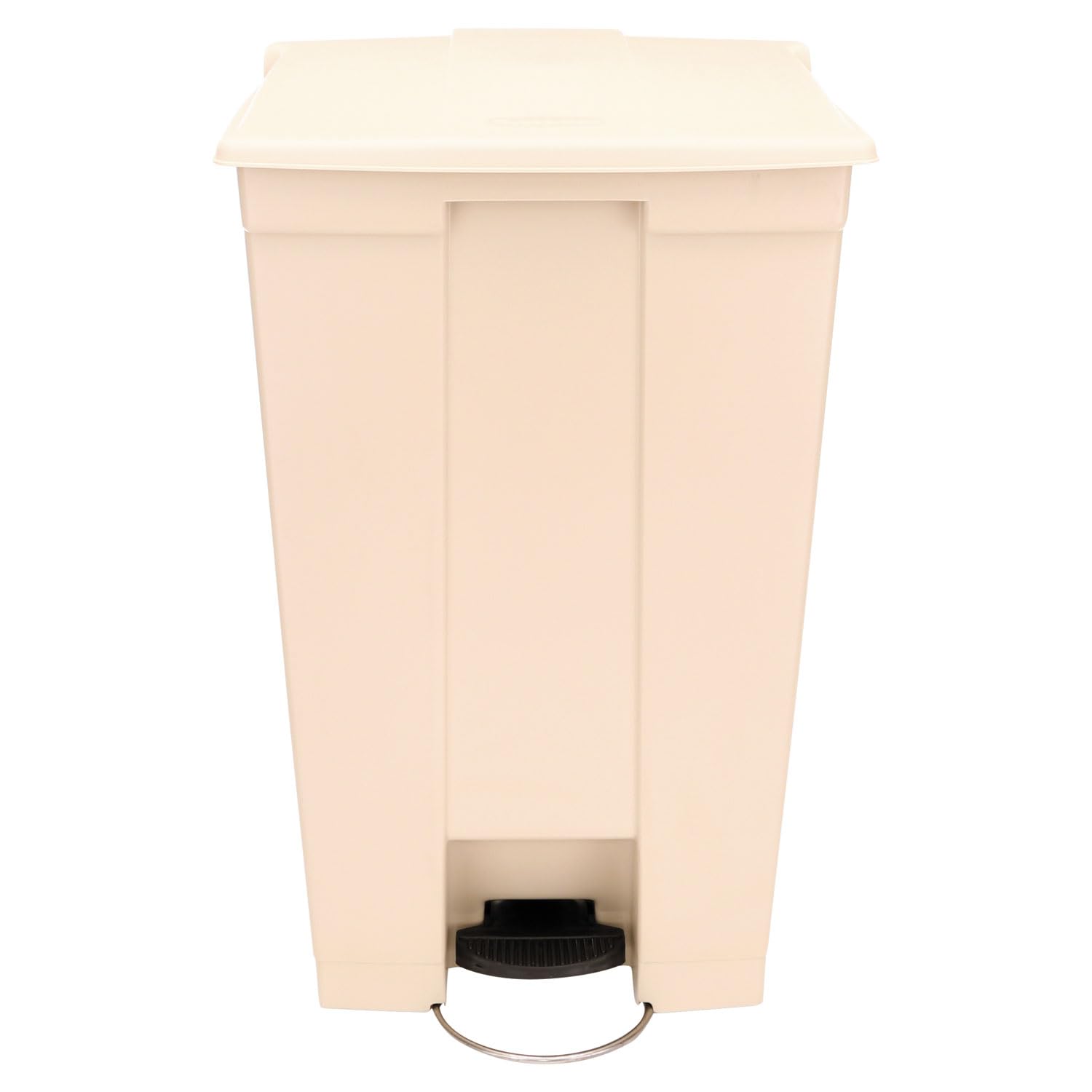 Rubbermaid Commercial Products Legacy Step-On Plastic Trash Can Container 23-Gallon Beige Hands-Free Garbage Can for Medical Waste in