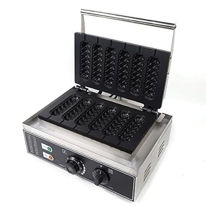 HarBin-Star Waffeleisen, Edelstahl Waffelgerät Waffle Maker Stiel Waffelmaschine Waffel am Stiel 1500W