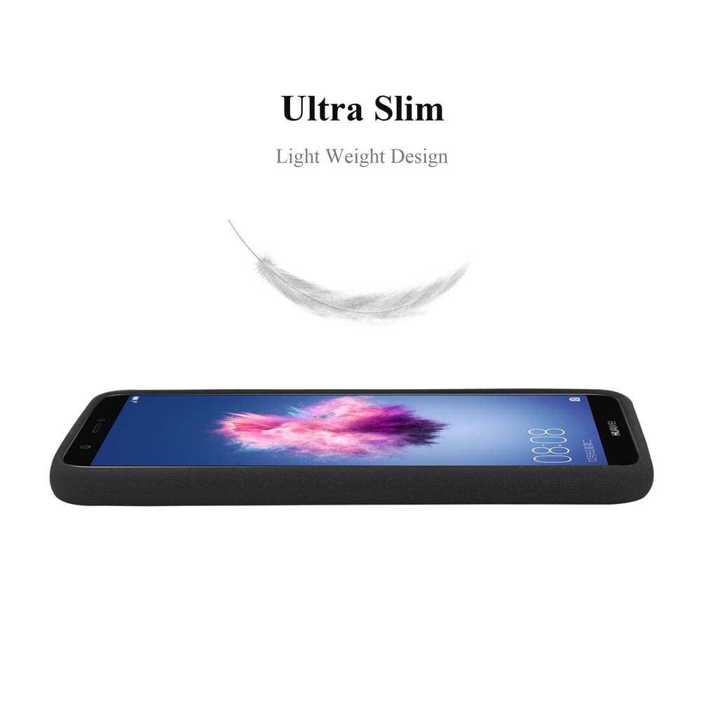 Cadorabo Custodia Frost Rossa Per Huawei P Smart 2018 / Enjoy 7S – Cover Sottile In TPU Antiurto