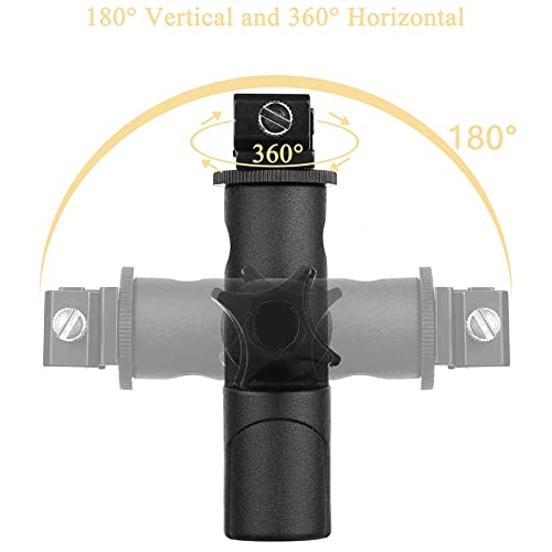 Dtol Camera Speedlite Mount Flash Stand Bracket Umbrella Mount Holder Shoe Mount Compatible With Nikon Pentax Olympus Nissin Metz And Other Speedlite Flashes E Type 2 Pack #TOP3