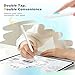 MoKo Case for Apple Pencil Pro/ 2nd Generation, Crystal Clear Silicone Protective Cover Sleeve Compatible with Apple Pencil Magnetic Charging and Double Tap, White