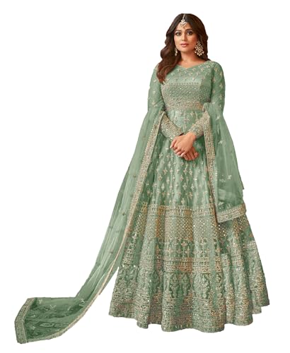 STELLACOUTURE women's indian traditional full length heavy embroidered ethnic salwar