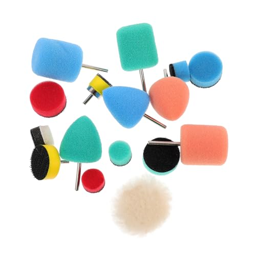 ibasenice 80stücke Teiliges Auto Polierpad Wiederverwendbare Schwämme Für Effektives Polieren Und Wachsen Von Autolack Professionelles Poliersystem Für Pneumatische Und Elektrische