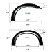 APS Injection Moulding Pocket Rivet Style Impact Resistance Polypropylene Fender Flare Compatible with 1999-2007 F-250 F-350 Super Duty (Standard Bed 6.5ft & Long Bed 8ft)