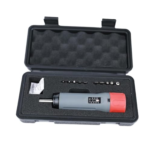 Image of Serenophile Torque Screwdriver, Preset Screwdriver, Adjustable Torque Driver, 10-70 in-lb Range, Ergonomic Grip, with 10 Bits for Vehicle Repair