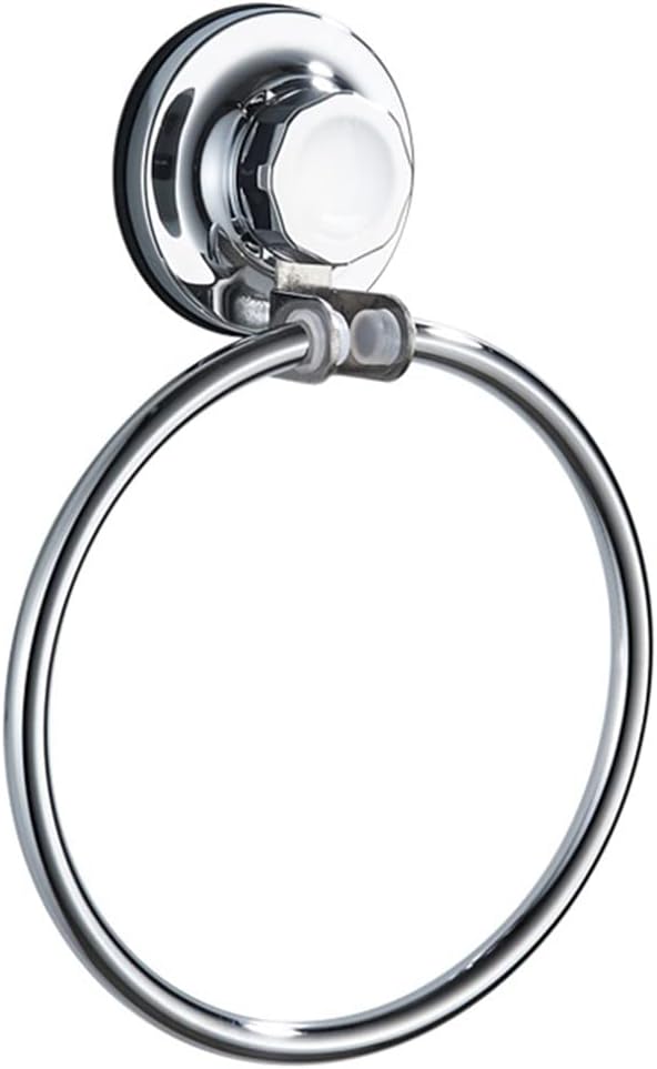 LSLYTQ Wall Mounted Towel Ring, Round Hanger Towel Holder Rack, Hanging Towel Bar, Bathroom Accessories Hardware